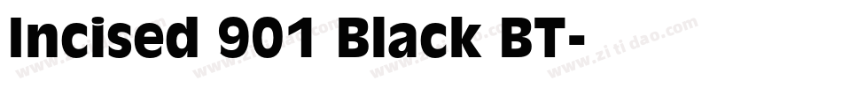 Incised 901 Black BT字体转换